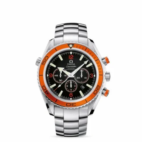 Omega Seamaster Planet Ocean 600M Co-Axial 45.5 Chronograph Stainless Steel / Orange / Bracelet 2218.50.00 (22185000)